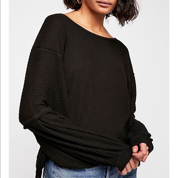 SOLD. NWT FREE PEOPLE LOVE ME OPEM BACK THERMAL - Picture 2 of 3